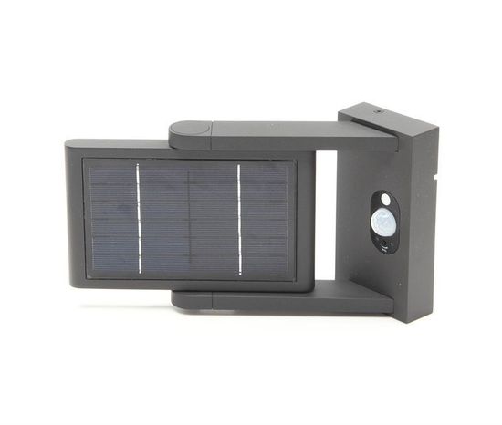 Deko-Light Wandaufbauleuchte Solar Premium I, Warmweiß, 3,7V DC, Aluminium, dunkelgrau, IP54 731116