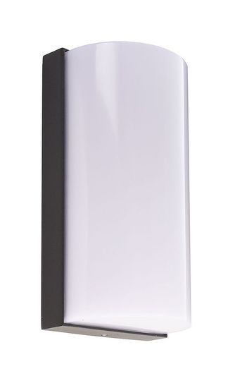 Deko-Light Wandaufbauleuchte Grumium rund, Warmweiß, dunkelgrau, IP54 731121