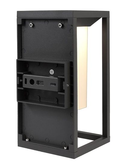 Deko-Light Wandaufbauleuchte Samas Solar, Warmweiß, 3,7V DC, dunkelgrau, IP54 731122