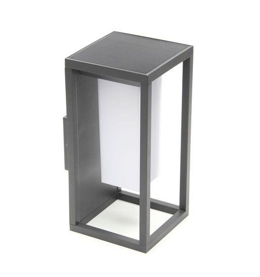 Deko-Light Wandaufbauleuchte Samas Solar, Warmweiß, 3,7V DC, dunkelgrau, IP54 731122