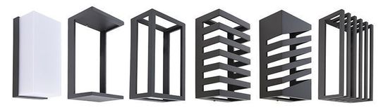 Deko-Light Wandaufbauleuchte Grumium eckig CCT, Warmweiß + Neutralweiß, Dunkelgrau, IP54 731126