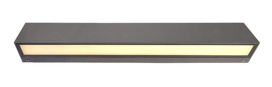 Deko-Light Wandaufbauleuchte Linear I Single, Warmweiß, Dunkelgrau, IP65 731135