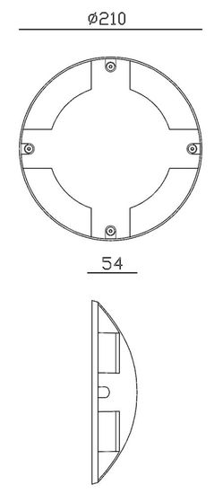 Deko-Light Boden- / Wand- / Deckenleuchte Helios IV, Warmweiß, Schiefergrau RAL 7015, IP67 732050