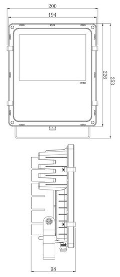 Deko-Light Boden- / Wand- / Deckenleuchte Flood RF II -60 RGB, RGB, Umbragrau RAL 7022, IP65/IP44 732076