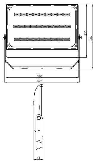 Deko-Light Boden- / Wand- / Deckenleuchte Brachium, Neutralweiß, schwarz, IP65/IP44 732105