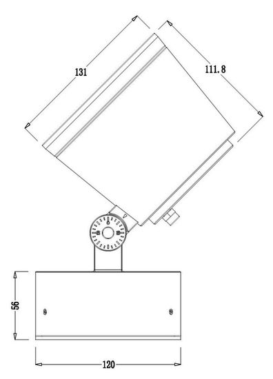 Deko-Light Boden- / Wand- / Deckenleuchte Colt 30W COB, Warmweißschwarzgrau, IP65 732110