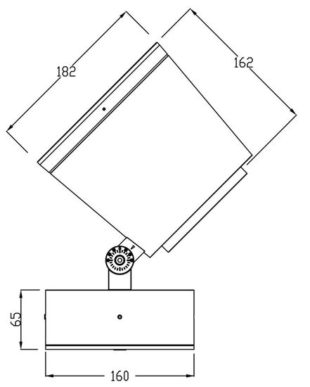 Deko-Light Boden- / Wand- / Deckenleuchte Colt 36W RGBWW, RGB + Warmweißschwarzgrau, 24V DC, IP65 732137