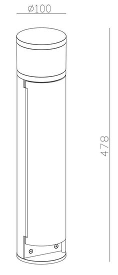 Deko-Light Stehleuchte Steckdosenturm beleuchtet, Warmweiß, Dunkelgrau, IP44 733054