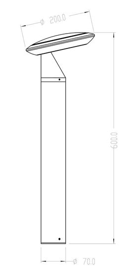 Deko-Light Stehleuchte Bermuda, Warmweißschwarzgrau, IP65 733056