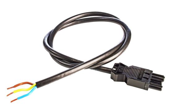 Wieland, Wieland GST18i3 Anschlussleitung mit Buchse 100cm, Schwarz,1m 800109