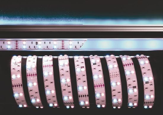 Deko-Light LED Stripe, Streifen, 5050-2x30-12V-RGB+6500K-3m, RGB + Kaltweiß, 12V DC, 36W, 3000 840060