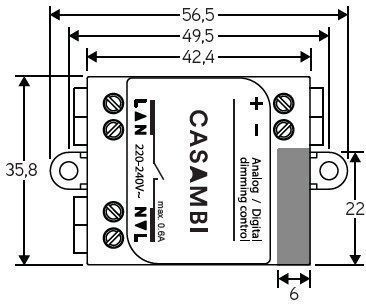 Casambi Controller, Bluetooth Controller CBU-ASD, Ausgangsspannung: 1-10VDC 843011