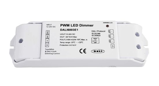 Deko-Light Controller, DALI PWM Dimmer CV 3CH, 12/24V, 6A/Kanal, DT6, dimmbar DALI-Bus 843052