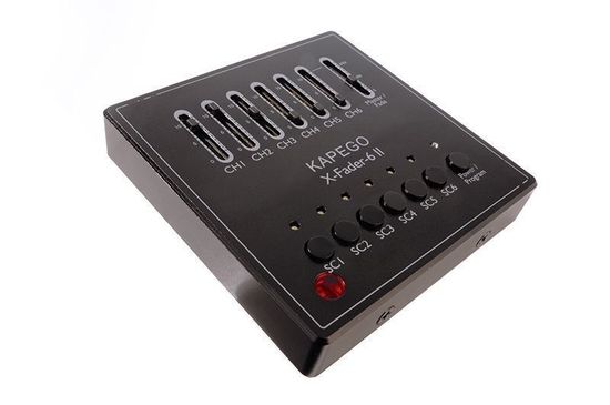 Deko-Light Controller, DMX Wandsteuerung X-Fade-6 II, dimmbar DMX512 / IR Fernbedienung, 12-24VDC 861203