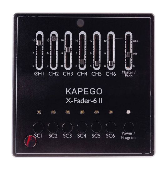 Deko-Light Controller, DMX Wandsteuerung X-Fade-6 II, dimmbar DMX512 / IR Fernbedienung, 12-24VDC 861203