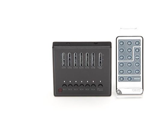 Deko-Light Controller, DMX Wandsteuerung X-Fade-6 II, dimmbar DMX512 / IR Fernbedienung, 12-24VDC 861203