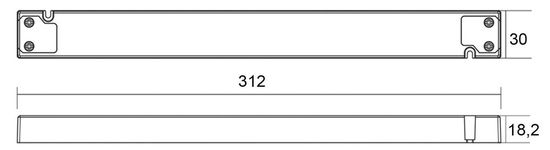 Deko-Light LED-Netzgerät, LONG-FLAT, CV, LT-100-12, 100W 862125