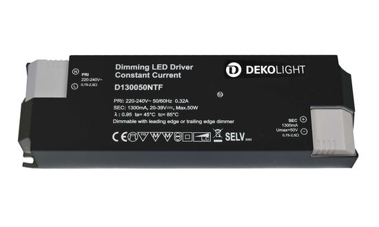 Deko-Light Netzgerät, BASIC, DIM, CC, D130050NTF/50W, dimmbar, 25-50W 862211