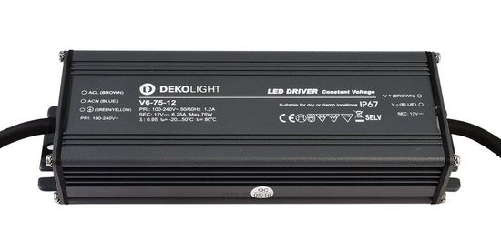Deko-Light LED-Netzgerät, IP, CV, V6-75-12, 75W 872084