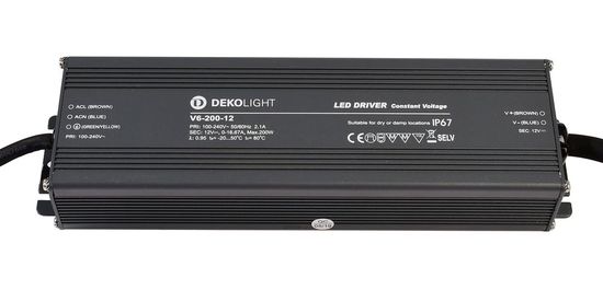 Deko-Light LED-Netzgerät, IP, CV, V6-200-12, 200W 872088