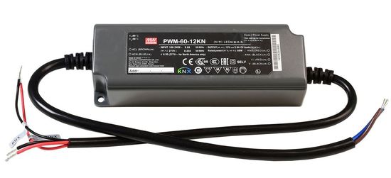 Meanwell Netzgerät, CV, PWM-60-12KN, dimmbar KNX, 60W 872109