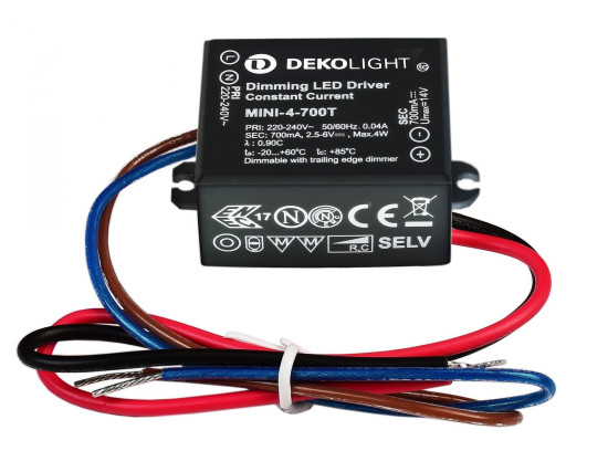 Deko-Light LED-Netzgerät MINI DIM CC MINI-4-700T/4W dimmbar Phasenanschnitt 2.0-4W 872134