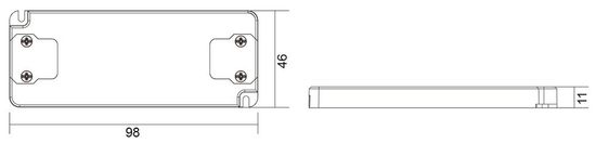 Deko-Light LED-Netzgerät, FLAT, CV, UT12V/6W,6W 872629