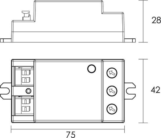 Deko-Light Bewegungssensor MD1200, Weiß, 75mm, 1200W 930036