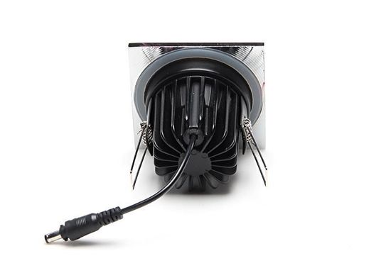 Deko-Light Abdeckung Chrom eckig für COB 68 IP65 + Mizar II, Alu, Silber, Chrom, 83mm 930077