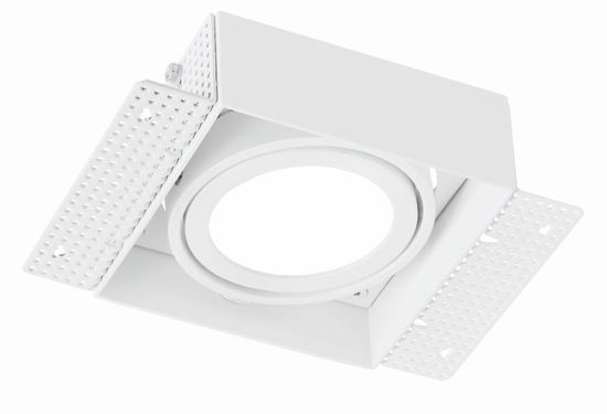 Deko-Light Kardaneinsatz ohne Rahmen für Modular Sytem COB, Aluminium, Reinweiß, mattiert, 178mm 930094