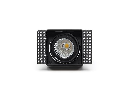 Deko-Light Kardaneinsatz ohne Rahmen für Modular Sytem COB, Aluminium, Signalschwarz, mattiert, 178mm 930095
