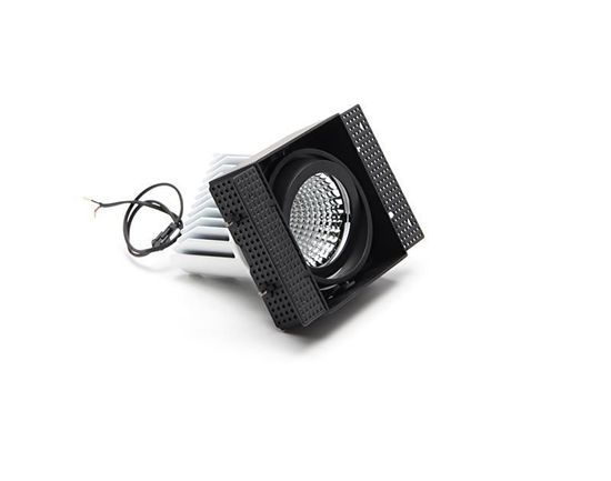 Deko-Light Kardaneinsatz ohne Rahmen für Modular Sytem COB, Aluminium, Signalschwarz, mattiert, 178mm 930095