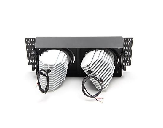 Deko-Light Kardaneinsatz ohne Rahmen für Modular Sytem COB, Aluminium, Signalschwarz, mattiert, 305mm 930097