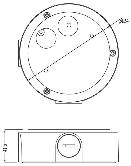 Deko-Light Aufbaugehäuse für Serie Colt 15/30W, Aluminiumschwarzgrau 930442