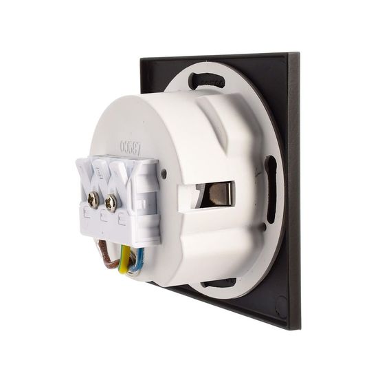 Deko-Light Abdeckung eckig schwarz für Alwaid, schwarz, 75mm 930484