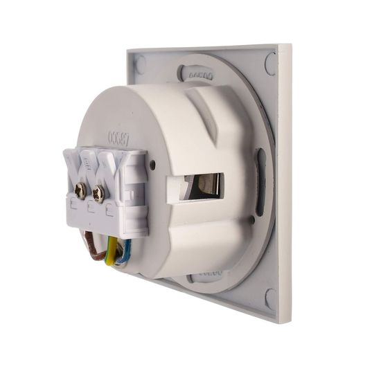 Deko-Light Abdeckung eckig weiß Winkel für Alwaid, 75mm 930488