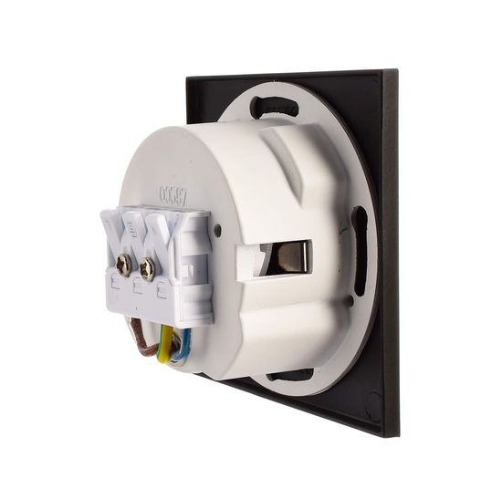 Deko-Light Abdeckung eckig schwarz Winkel für Alwaid, schwarz, 75mm 930490