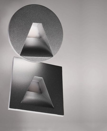 Deko-Light Abdeckung rund grau Winkel für Alwaid, Aluminium Druckguss 930504