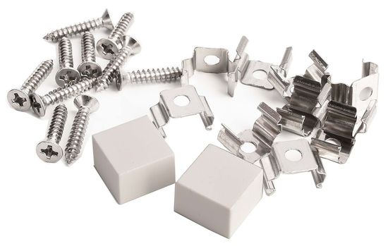 Deko-Light Montageset für D Flex Line 10,0 x 10,0 mm, Alu, Silber 930531