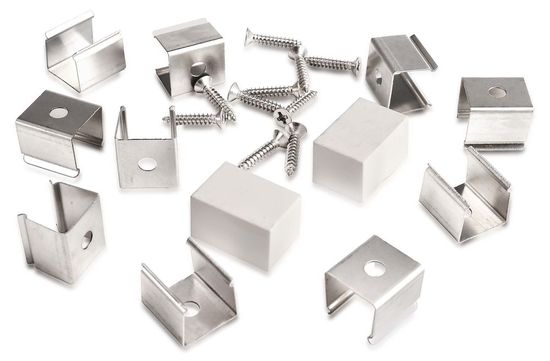 Deko-Light Montageset für D Flex Line 12,0 x 20,0 mm, Alu, Silber 930532