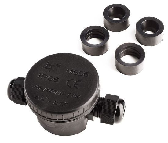 Deko-Light Outdoor 2-fach-Verteiler rund für Kabel 5-12 mm, IP66 930578