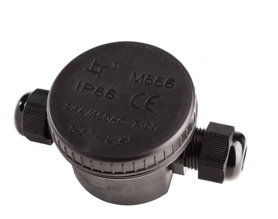 Deko-Light Outdoor 2-fach-Verteiler rund für Kabel 5-12 mm, IP66 930578