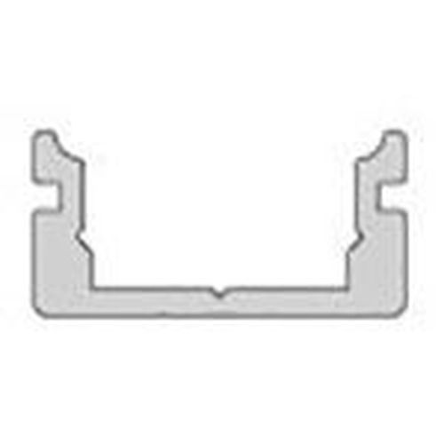 Deko-Light U-Profil flach AU-01-08 für 8 - 9,3mm LED Stripes, Alu, Silber-matt, eloxiert,1m 970000