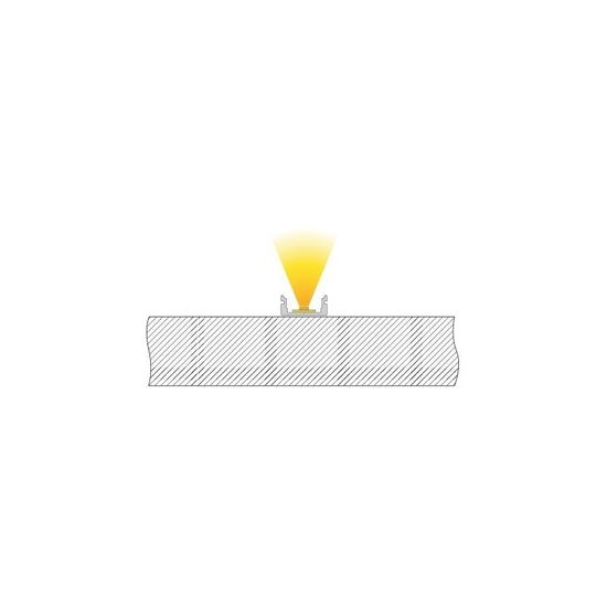 Deko-Light U-Profil flach AU-01-10 für 10 - 11,3mm LED Stripes, Alu, Silber-matt, eloxiert,1m 970020