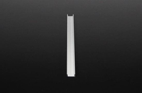 Deko-Light U-Profil flach AU-01-12 für 12 - 13,3mm LED Stripes, Alu, Silber-matt, eloxiert,1m 970040