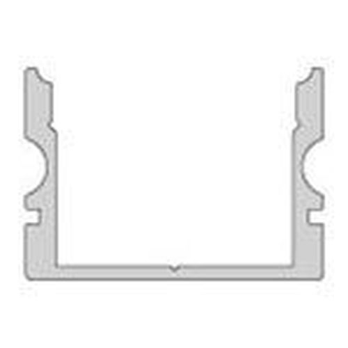 Deko-Light U-Profil hoch AU-02-15 für 15 - 16,3mm LED Stripes, Alu, Silber-matt, eloxiert,1m 970160