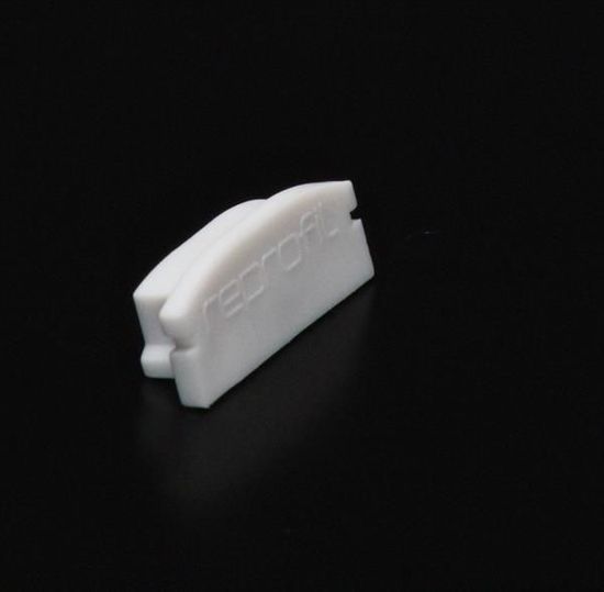 Deko-Light Endkappe F-AU-01-15 Set 2 Stk, Weiß, 21mm 978530