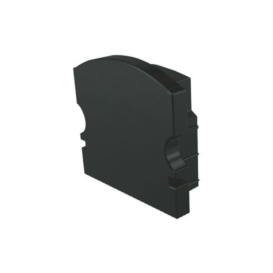 Deko-Light Endkappe F-AU-02-12 Set 2 Stk, Schwarz, 18mm 978562