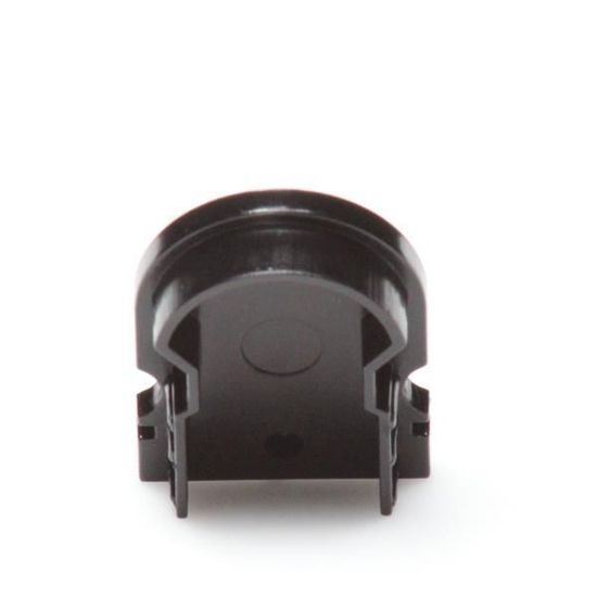 Deko-Light Endkappe R-AU-02-12 Set 2 Stk, Schwarz, 18mm 979532