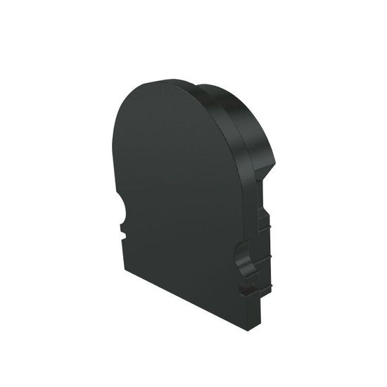 Deko-Light Endkappe R-AU-02-15 Set 2 Stk, Schwarz, 21mm 979612